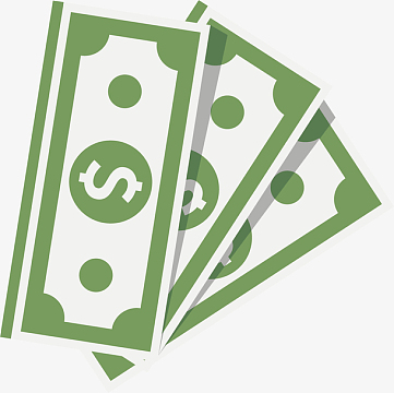 钱票卡通素材_钱票卡通图片元素-觅元素