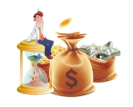 黄金时代投资理财创意设计