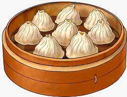 一笼肉汁包子设计素材素材免费下载_觅元素