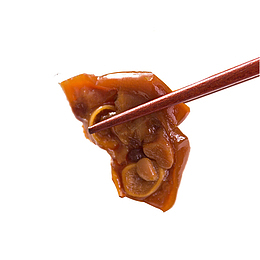 筷子夹卤味猪蹄免扣