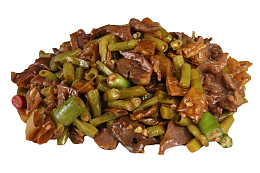 酸豆角炒酸辣鸡杂