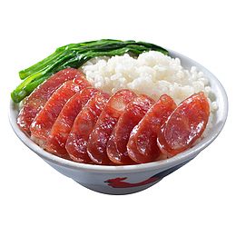 广式腊肠焖饭实物