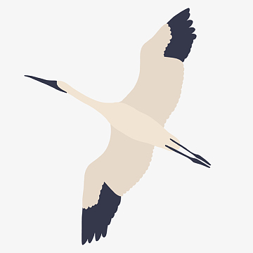 飞翔着的和风仙鹤(1500x1500)aipng手绘蝴蝶蝴蝶  卡通梦幻紫色蝴蝶