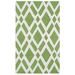 绿色交错的花纹地毯