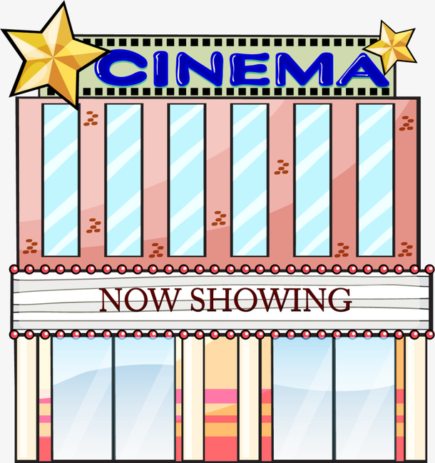 电影院卡通美丽小屋