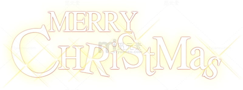 圣诞节英文字体christmas