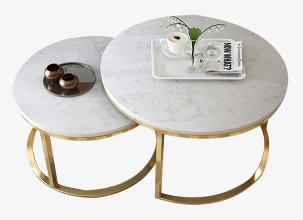 大理石铁艺北欧茶几素材免费下载_觅元素