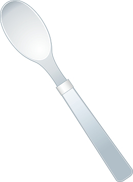 精美铁勺子素材矢量图