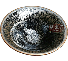 铁胎原矿釉品茗大碗茶