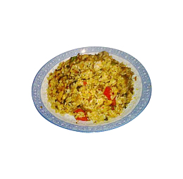 洋芋肉丝炒饭菜肴图片