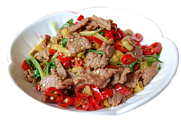 美食菜品青椒炒肉