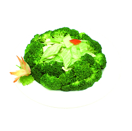 产品实物菜品清炒西兰花