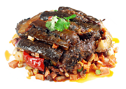 中华美食葱烧海参
