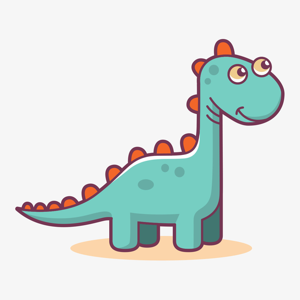 手绘恐龙素材免费下载_觅元素