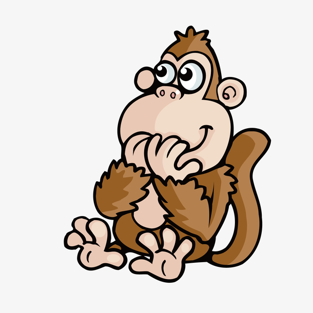 手绘卡通猴子