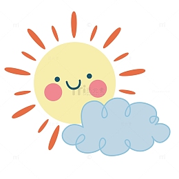 可爱太阳卡通手绘