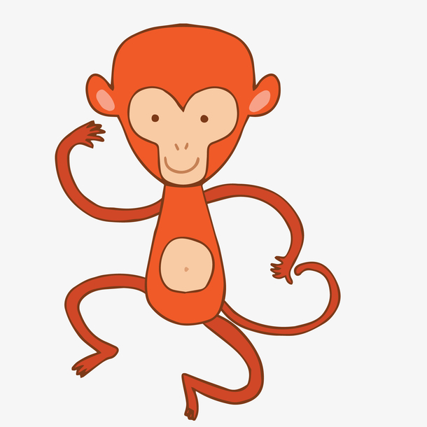 关键词 : 动物设计,橙色,手绘,动物园,猴子,卡通,矢量图[声明] 觅元素