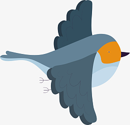 矢量图南飞的大雁