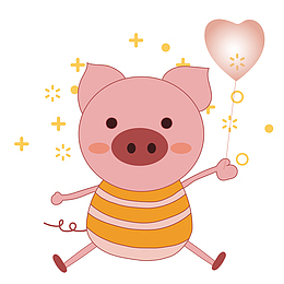 新年小猪免抠素材