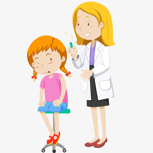 儿科医生矢量插画