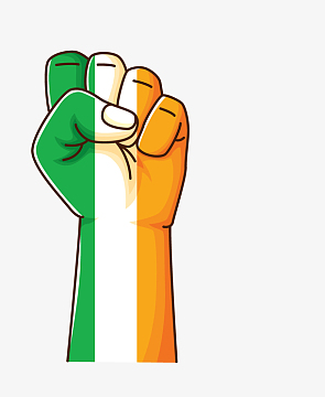 卡通简笔画手绘努力加油拳头装饰