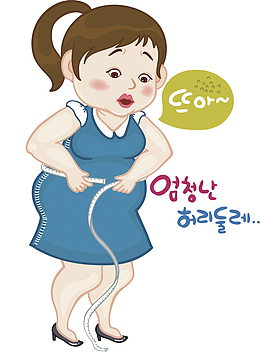 量裙子的女孩