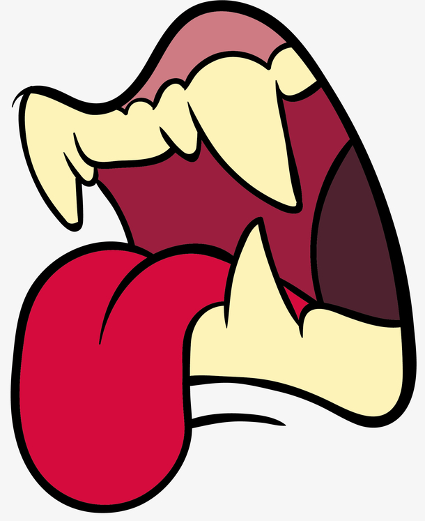 大口獠牙矢量嘴巴