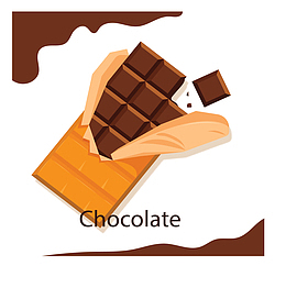 巧克力边框美味巧克力