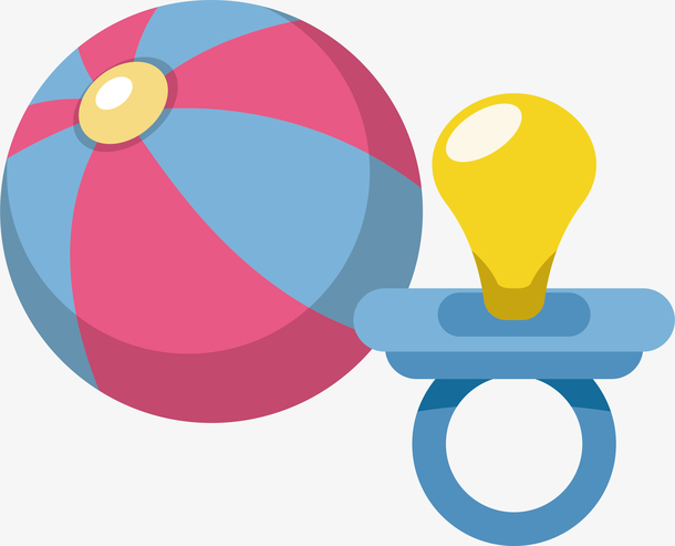 彩色奶嘴皮球卡通可爱婴儿用品设