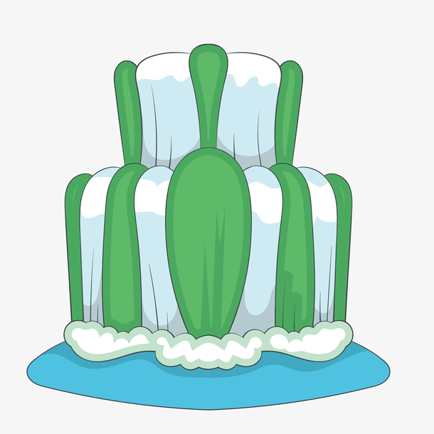 卡通瀑布png下载