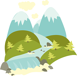 山脉风光创意素材图