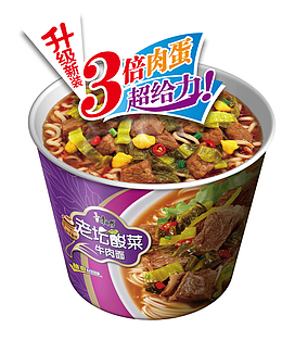 康师傅老坛酸菜牛肉面升级新装大