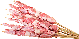 新疆风味生食羊肉串