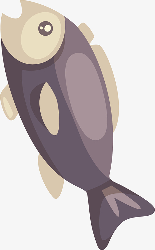 卡通咸鱼矢量图下载