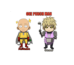 一拳超人和杰诺斯可爱版卡通造型