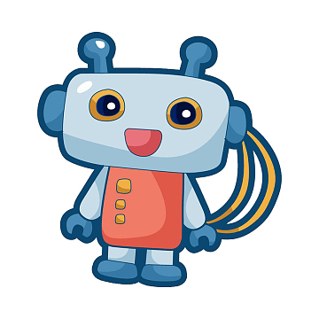 q萌小机器人装饰png