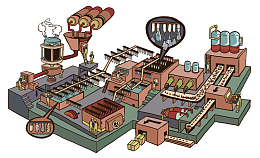 时尚先生杂志插画