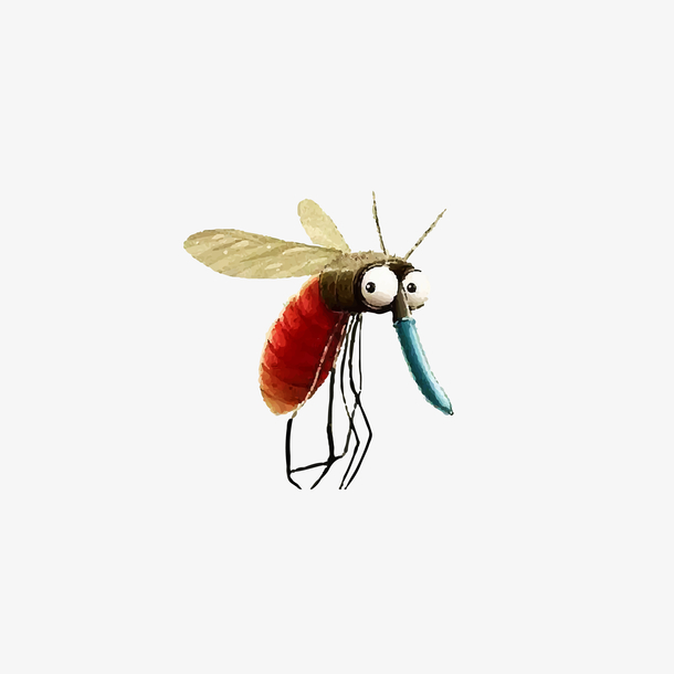 卡通蚊子矢量图下载