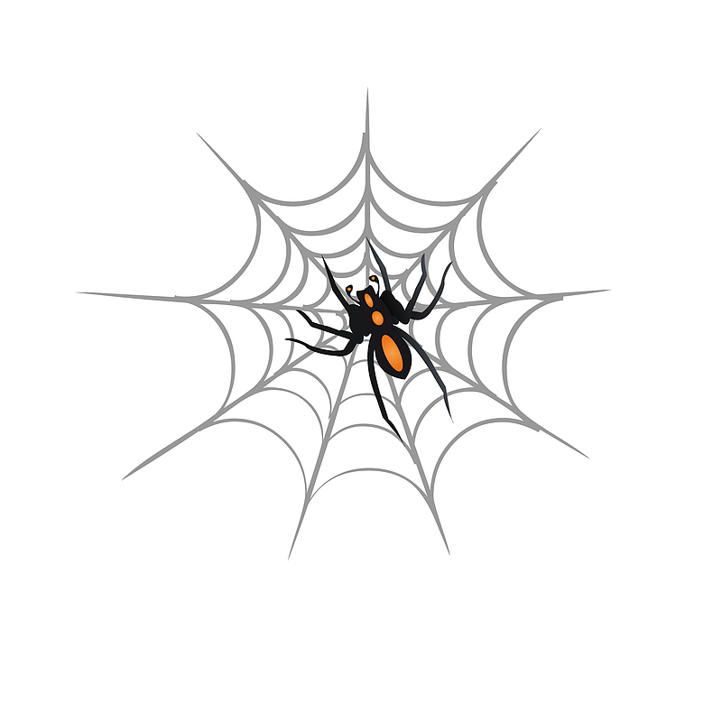 卡通蜘蛛矢量图下载