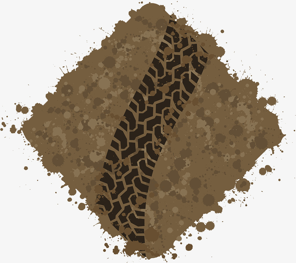 关键词 : 污泥,行驶,车轮印,轮胎印记,矢量插图,泥土[声明] 觅元素