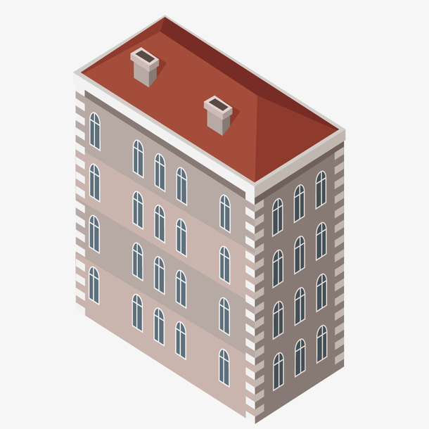 卡通公寓png下载