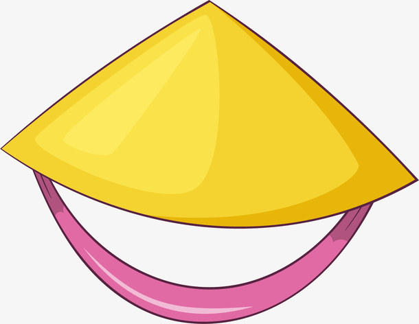 卡通斗笠矢量图下载