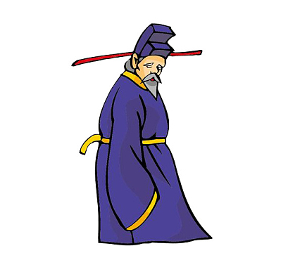 卡通大臣人物插图元素