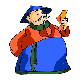 卡通大臣人物插图元素