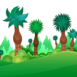 童话森林矢量图下载