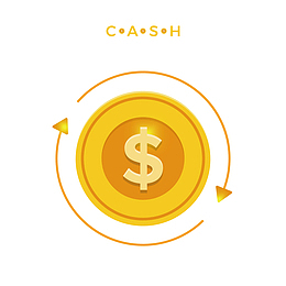 一枚金色的金币矢量图