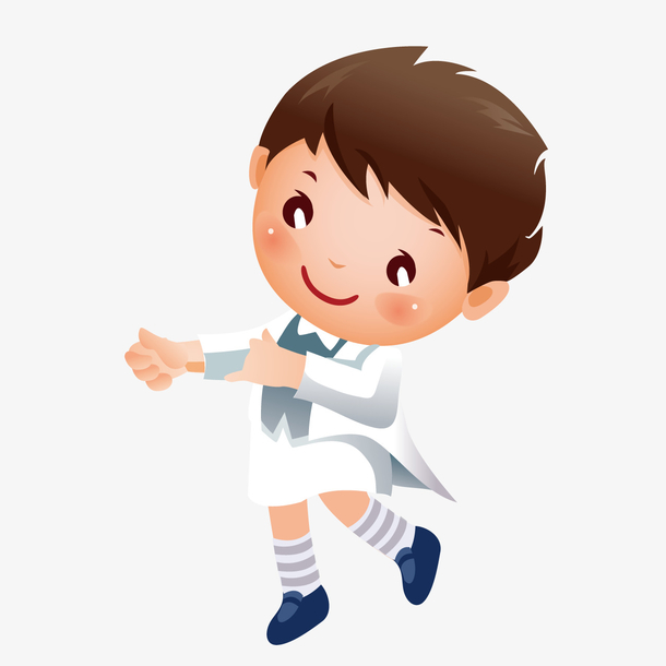 可爱卡通帅气小男孩