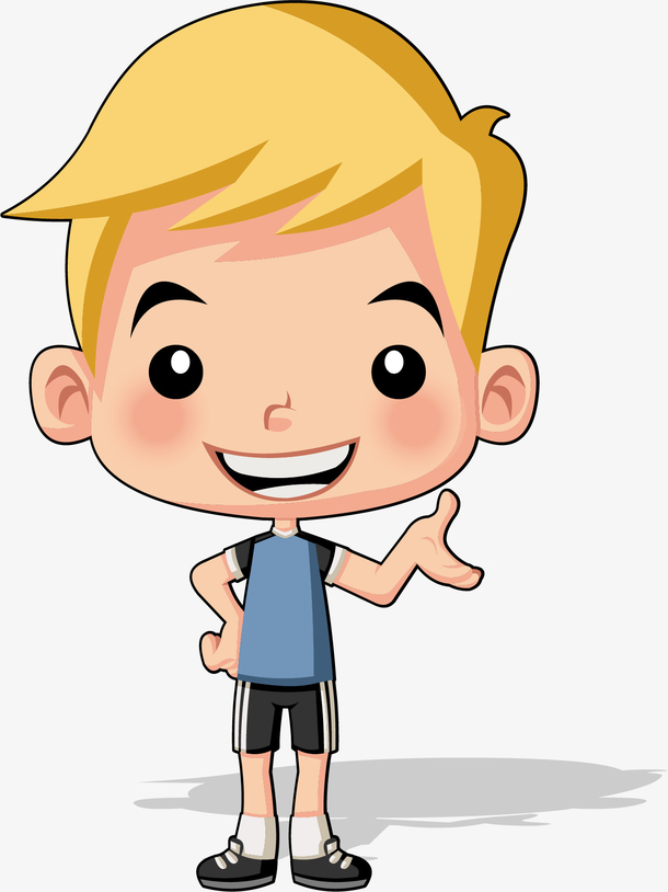 卡通小男孩