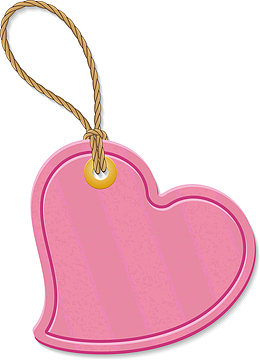 电商爱心标签png