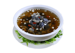 葱花枸杞美味乌鸡炖汤